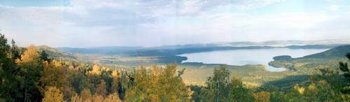 Панорама Тургояка, виден Машгородок